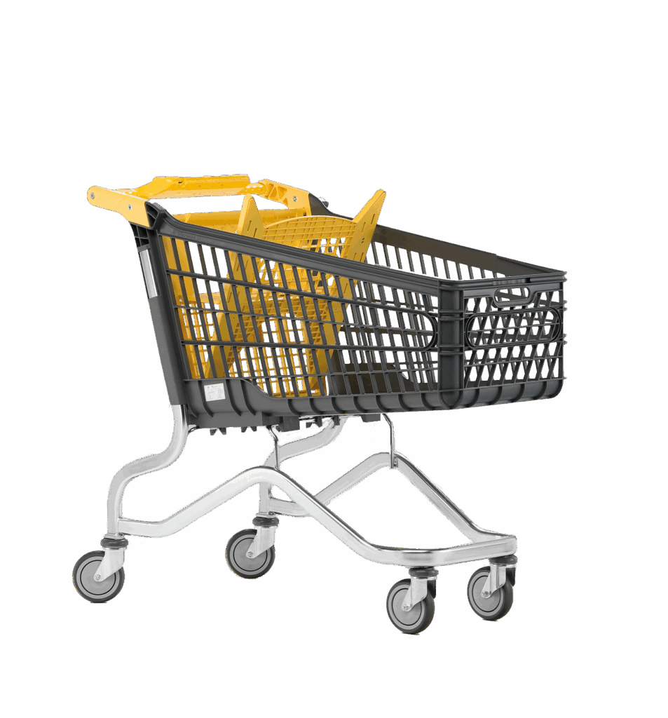 Large plastic trolley